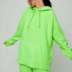 TNA lime green boyfriend hoodie💚